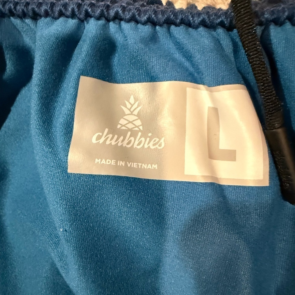 Chubbies Blue Performance Athletic Shorts Size Large Drawstring - Picture 9 of 10